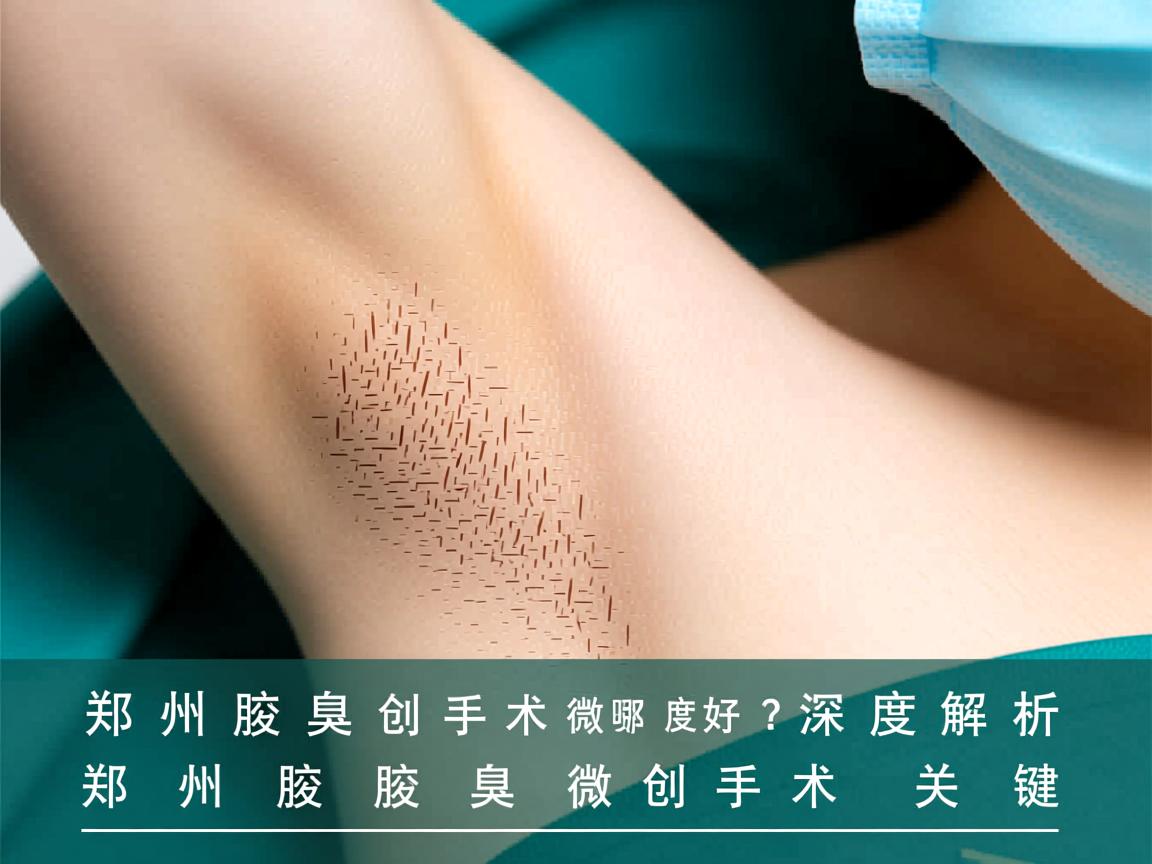 郑州腋臭微创手术哪家好？深度解析郑州腋臭微创手术的选择关键