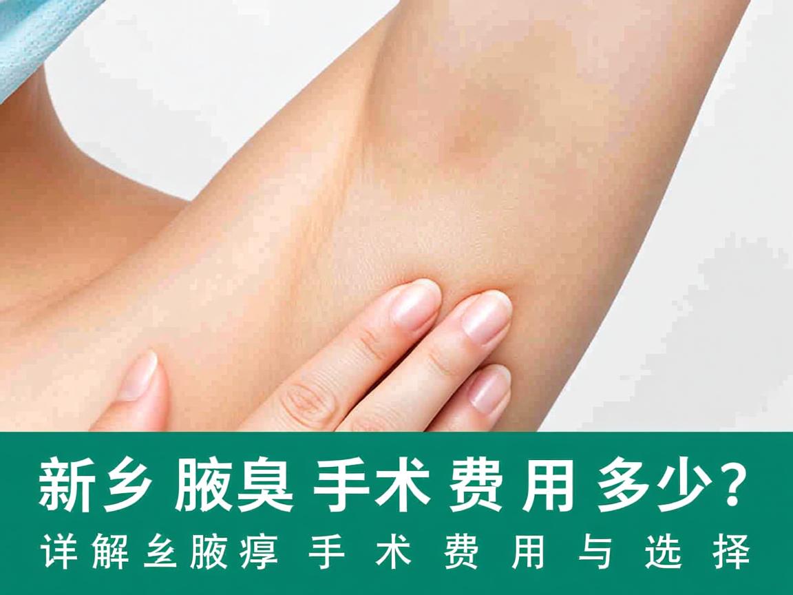 新乡腋臭手术费用多少？详解新乡腋臭手术费用与选择