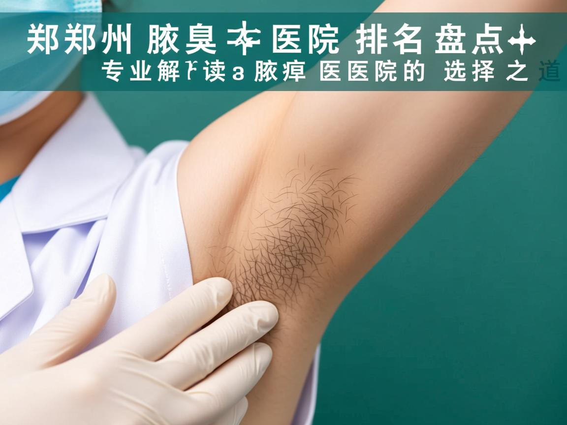 郑州腋臭医院排名盘点，专业解读腋臭医院的选择之道