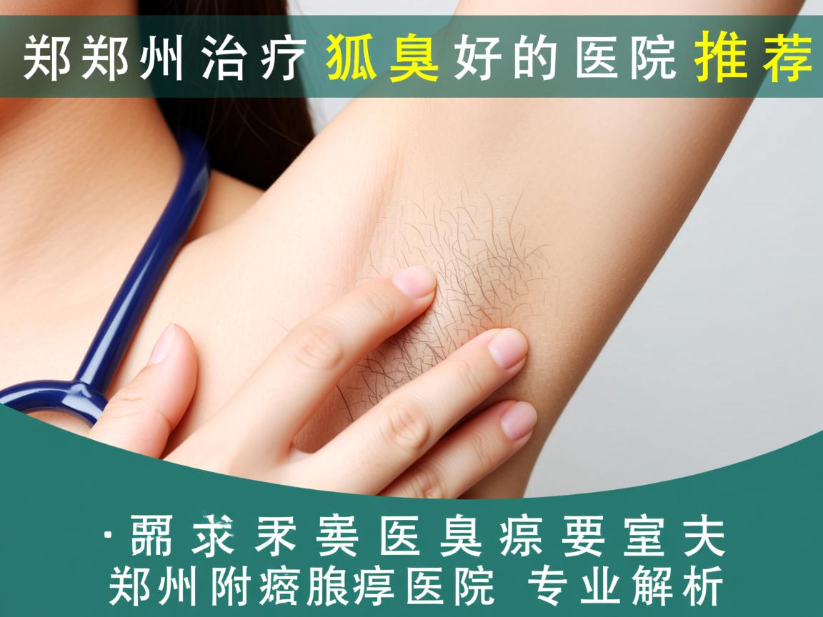 郑州治疗狐臭好的医院推荐，郑州附医腋臭医院专业解析