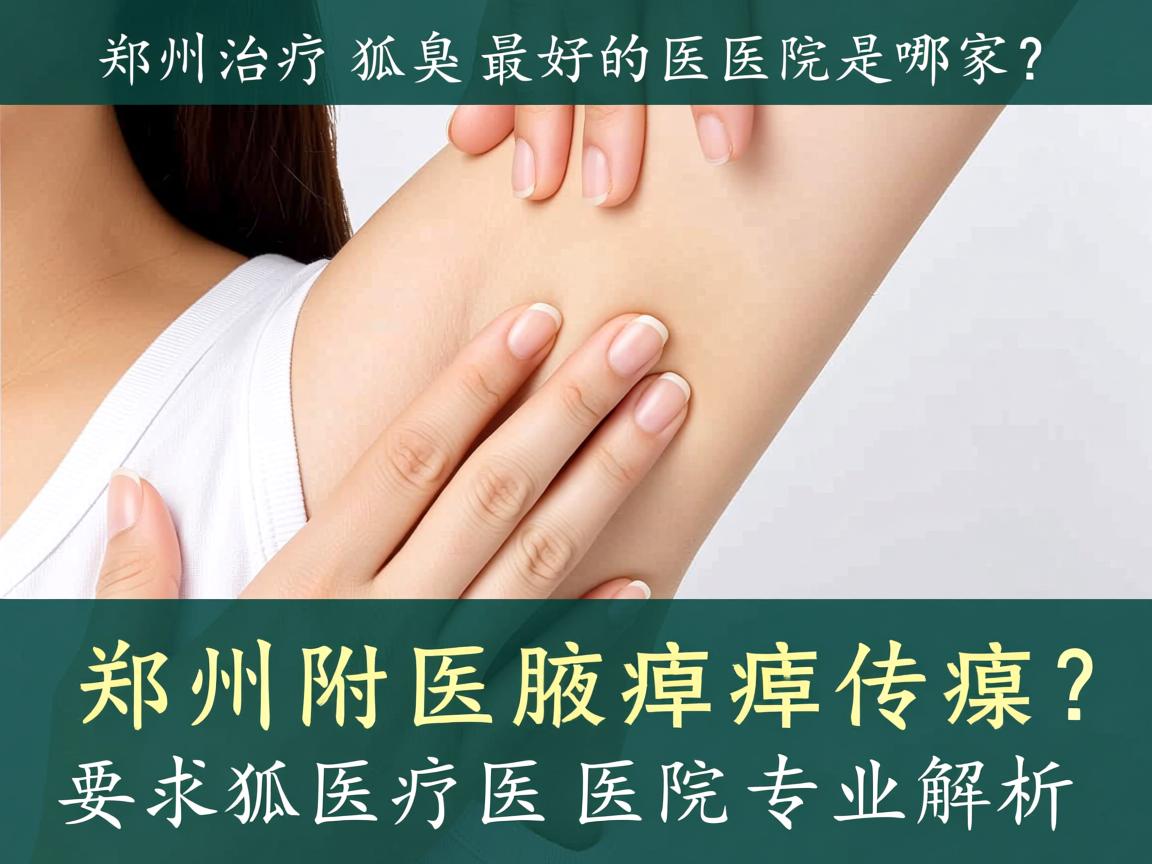 郑州治疗狐臭最好的医院是哪家？郑州附医腋臭医院专业解析
