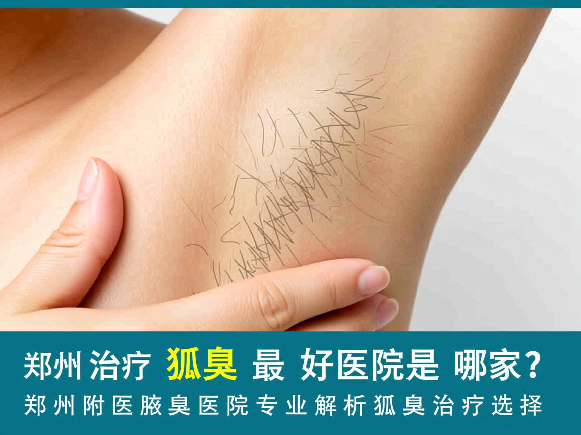 郑州治疗狐臭的最好医院是哪家？郑州附医腋臭医院专业解析狐臭治疗选择