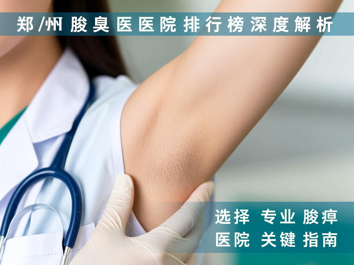 郑州腋臭医院排行榜深度解析，选择专业腋臭医院的关键指南