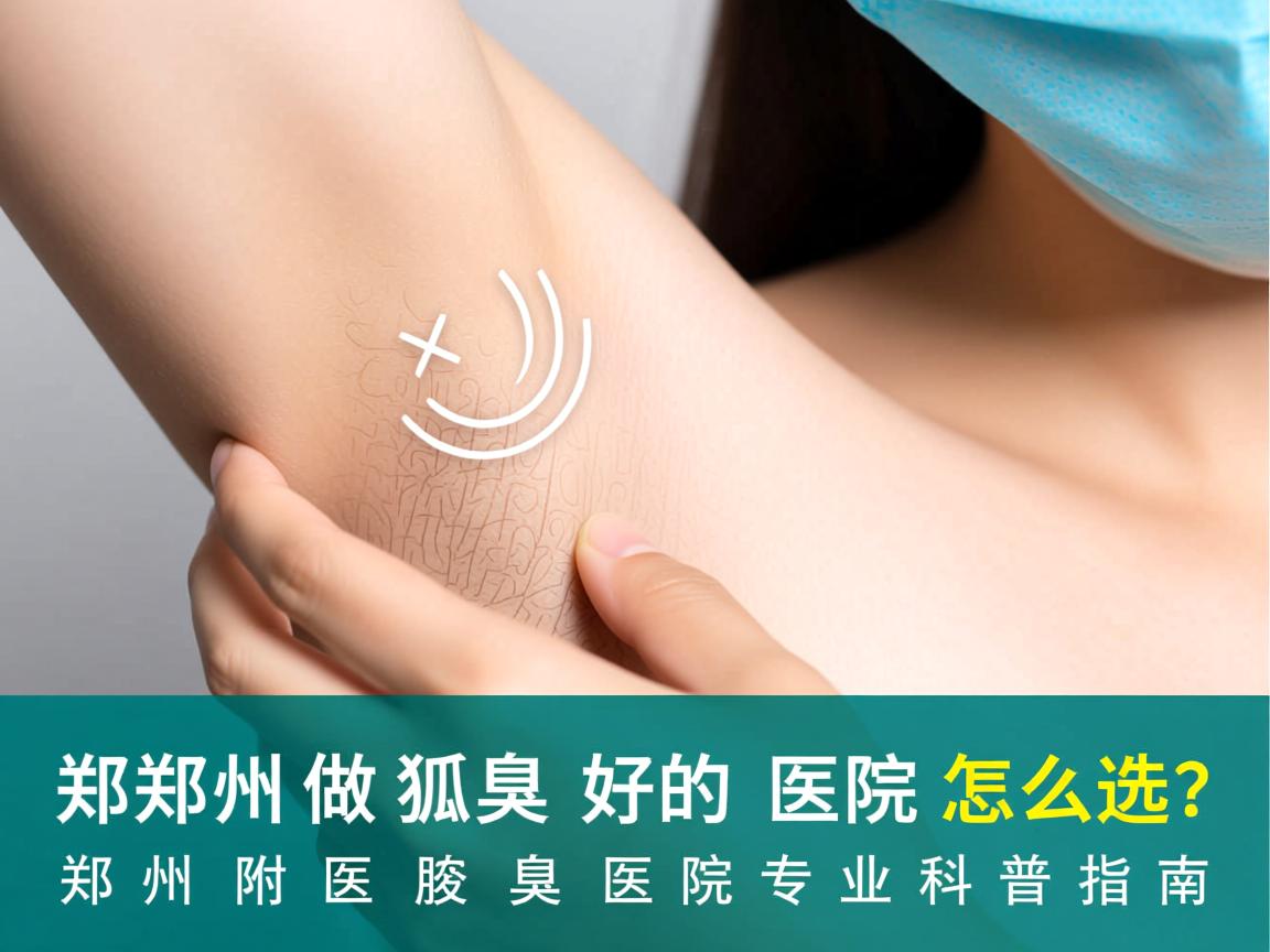 郑州做狐臭好的医院怎么选？郑州附医腋臭医院专业科普指南