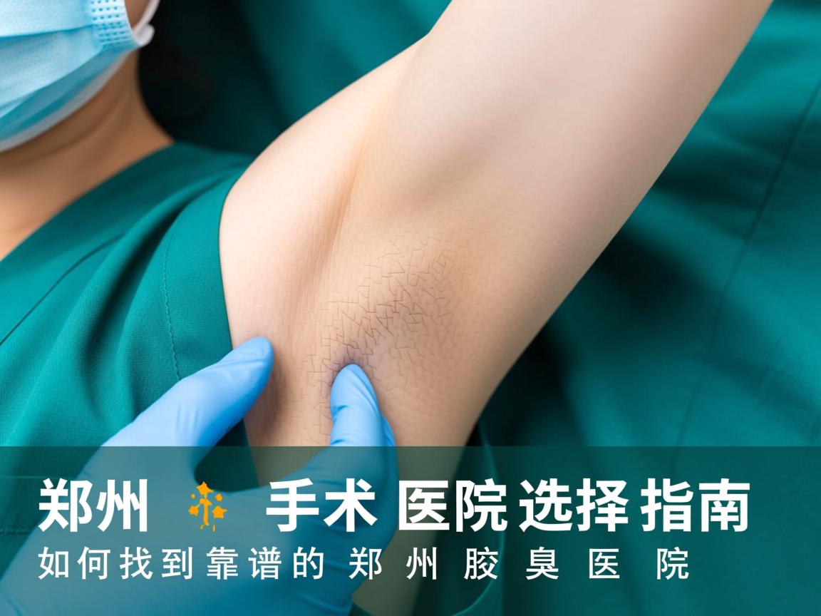 郑州腋臭手术医院选择指南，如何找到靠谱的郑州腋臭医院