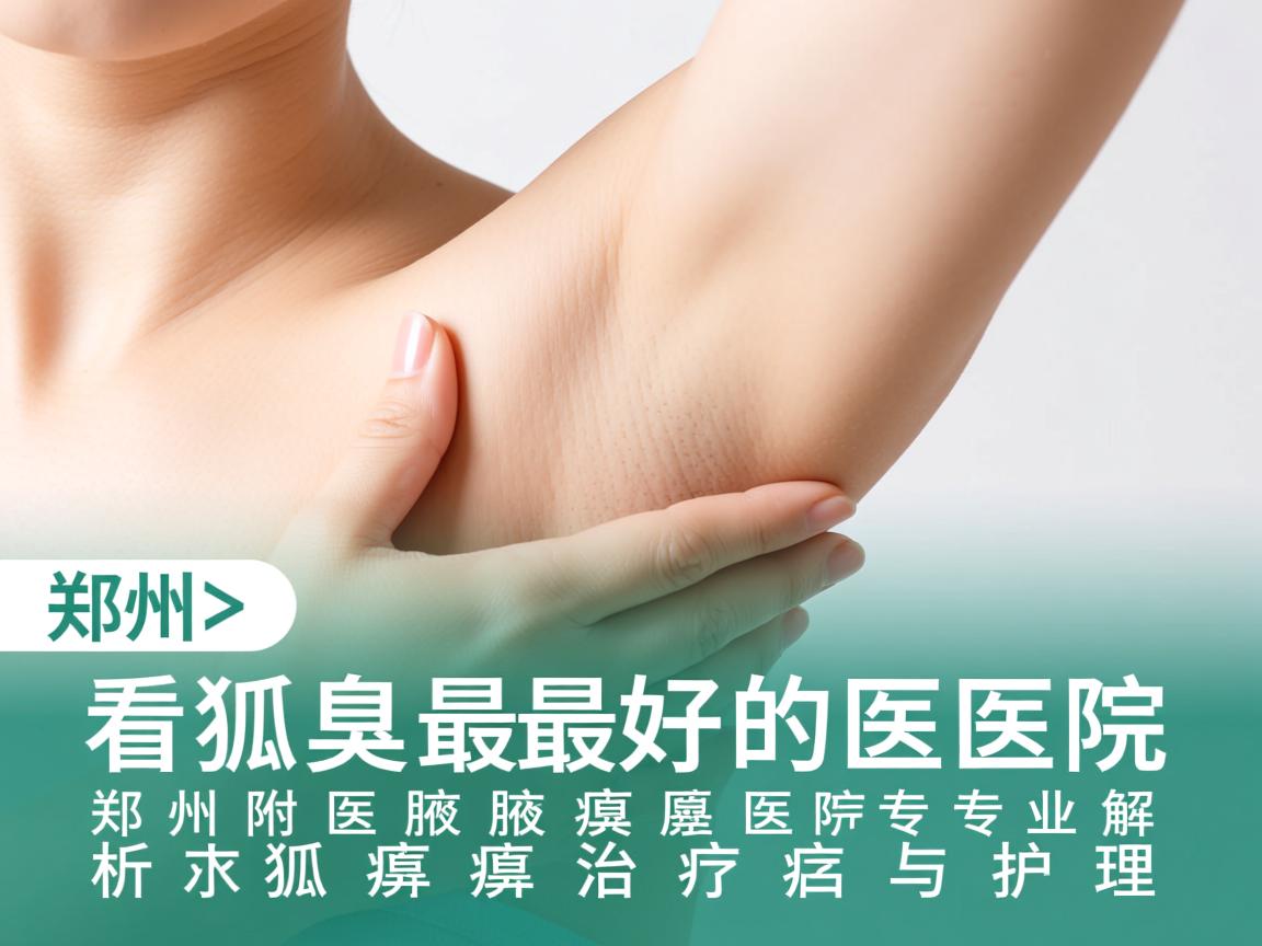 郑州看狐臭最好的医院，郑州附医腋臭医院专业解析狐臭治疗与护理