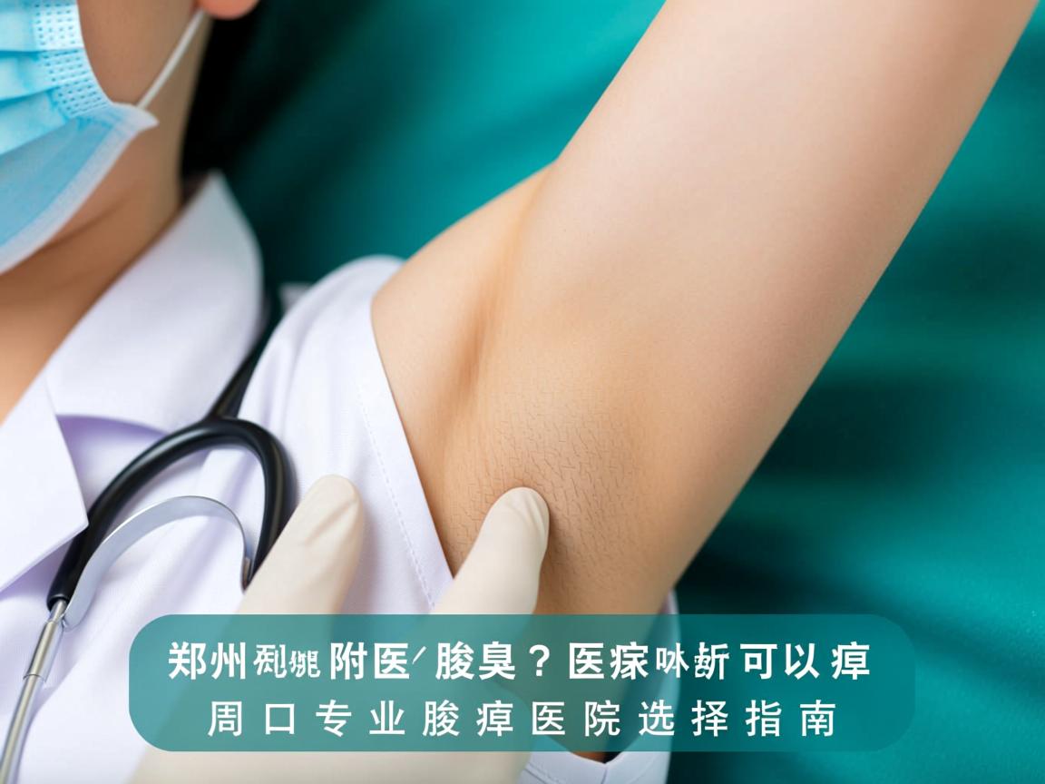 郑州附医腋臭医院解析，周口哪家医院可以去腋臭？周口专业腋臭医院选择指南