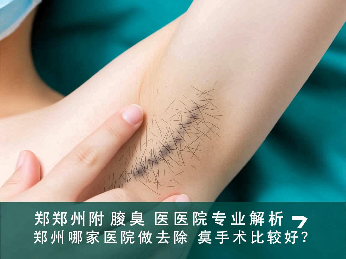 郑州附医腋臭医院专业解析，郑州哪家医院做去除腋臭手术比较好？
