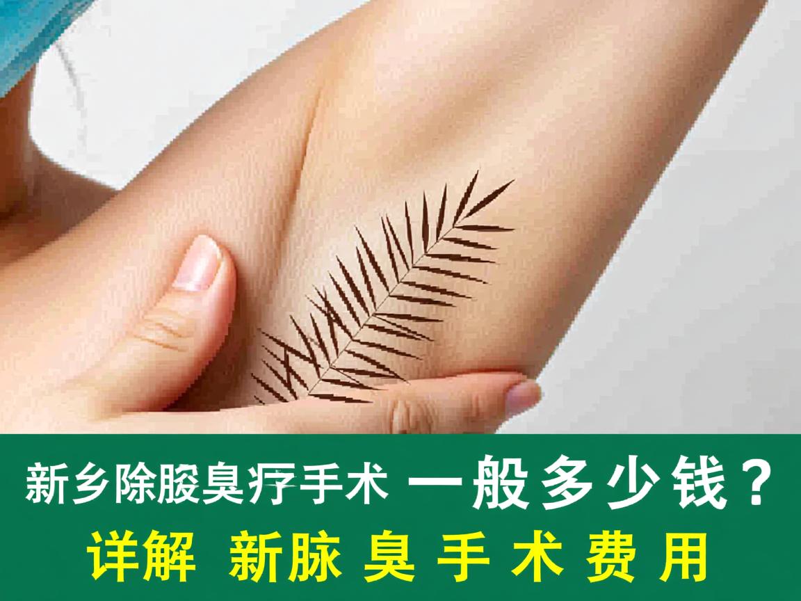 新乡除腋臭手术一般多少钱？详解新乡腋臭手术费用
