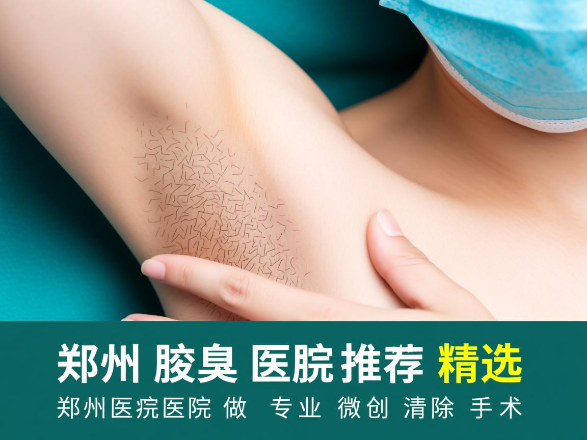 郑州腋臭医院推荐，精选郑州腋臭医院做专业微创清除手术
