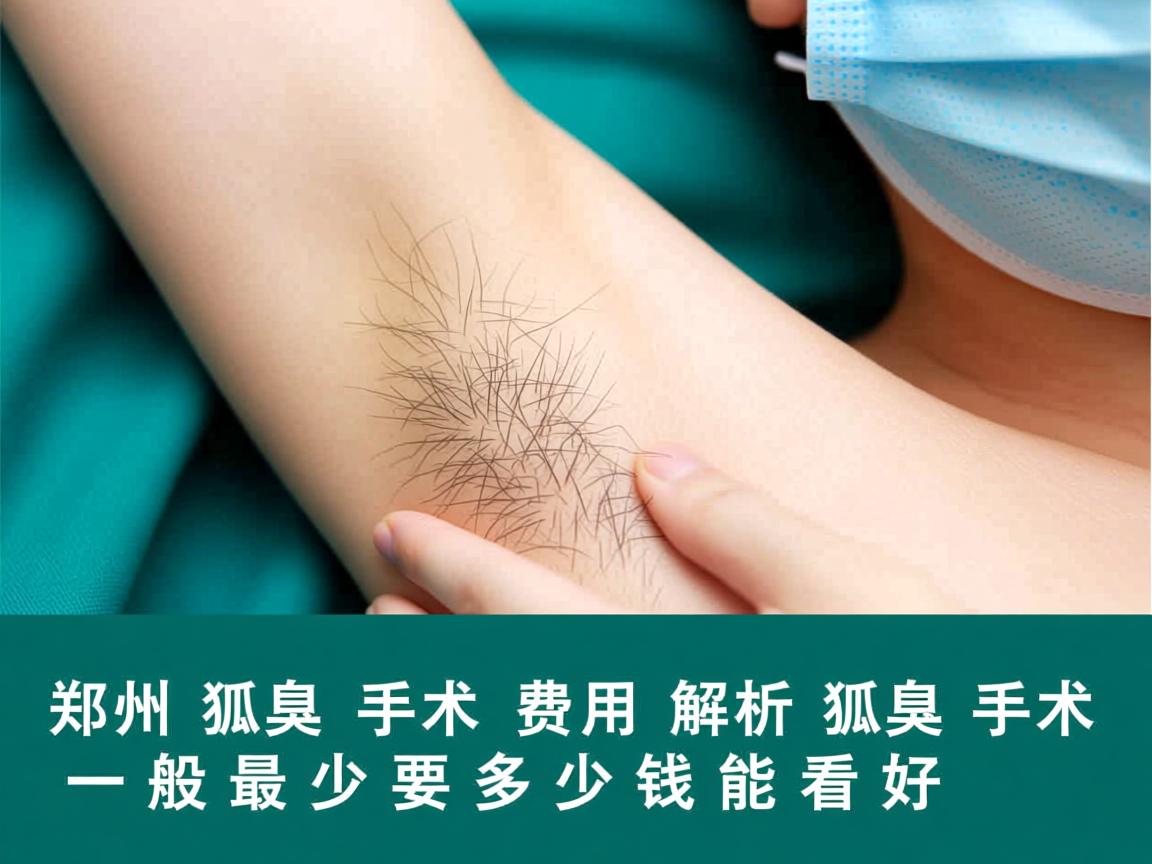 郑州狐臭手术费用解析，狐臭手术一般最少要多少钱能看好