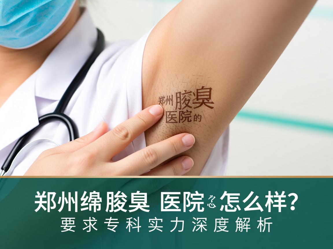 郑州腋臭医院怎么样?郑州腋臭医院的专科实力深度解析 郑州腋臭医院怎么样?郑州腋臭医院的专科实力深度解析