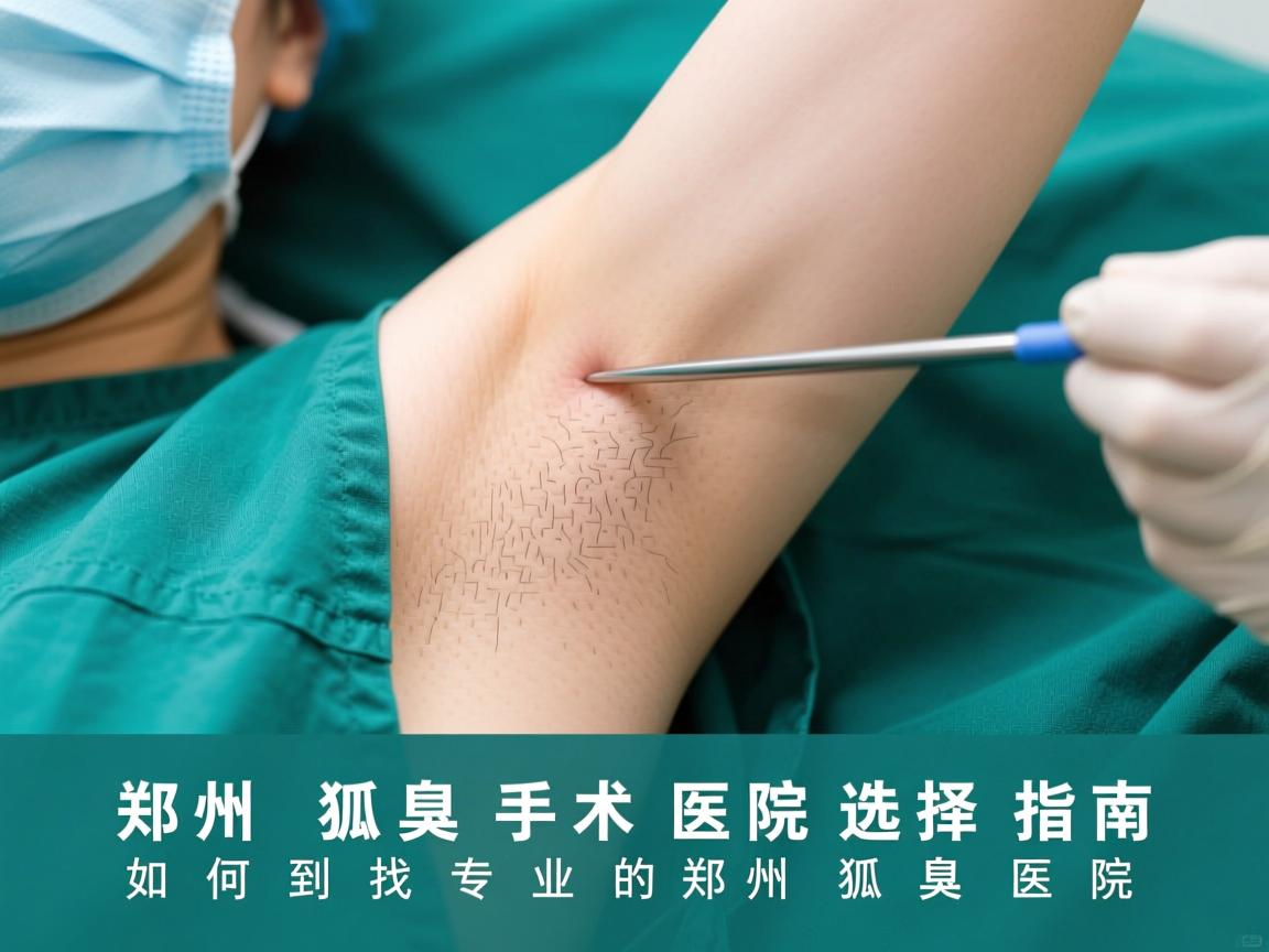 郑州狐臭手术医院选择指南，如何找到专业的郑州狐臭医院
