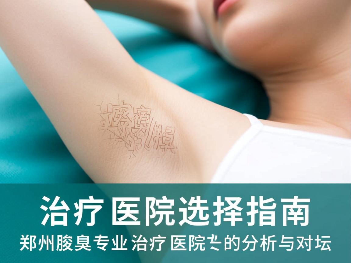 专业腋臭治疗医院选择指南，郑州腋臭专业治疗医院的分析与对比