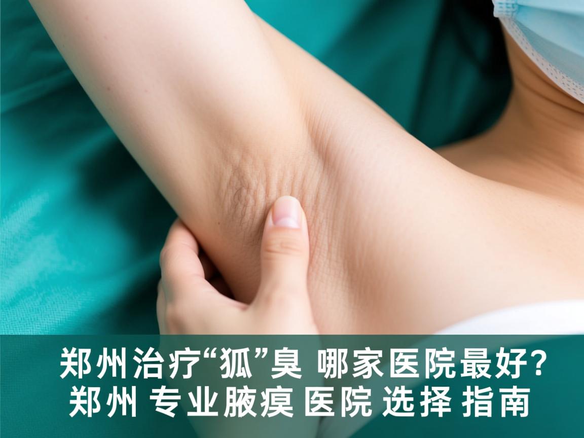 郑州治疗狐臭哪家医院最好？郑州专业腋臭医院选择指南