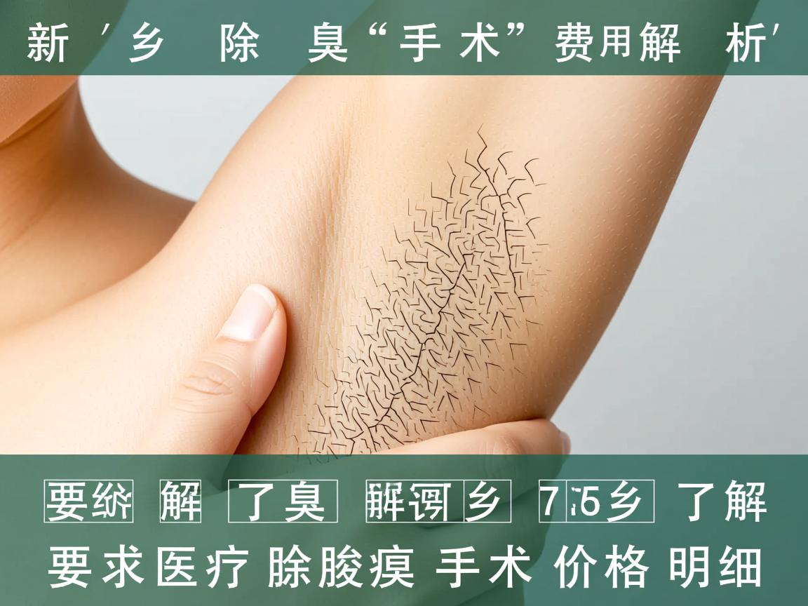 新乡除腋臭手术费用解析，了解新乡除腋臭手术价格明细