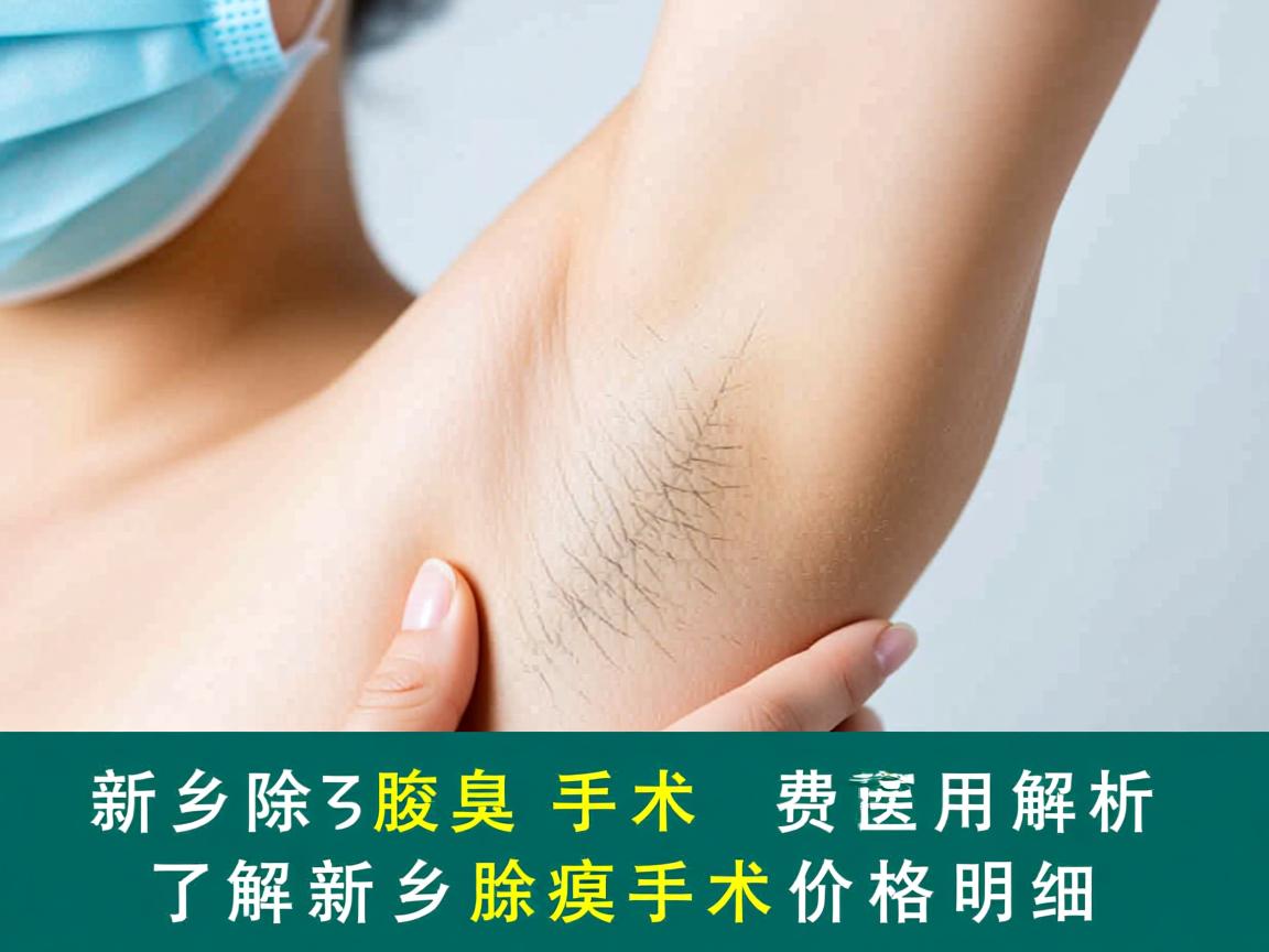 新乡除腋臭手术费用解析，了解新乡除腋臭手术价格明细