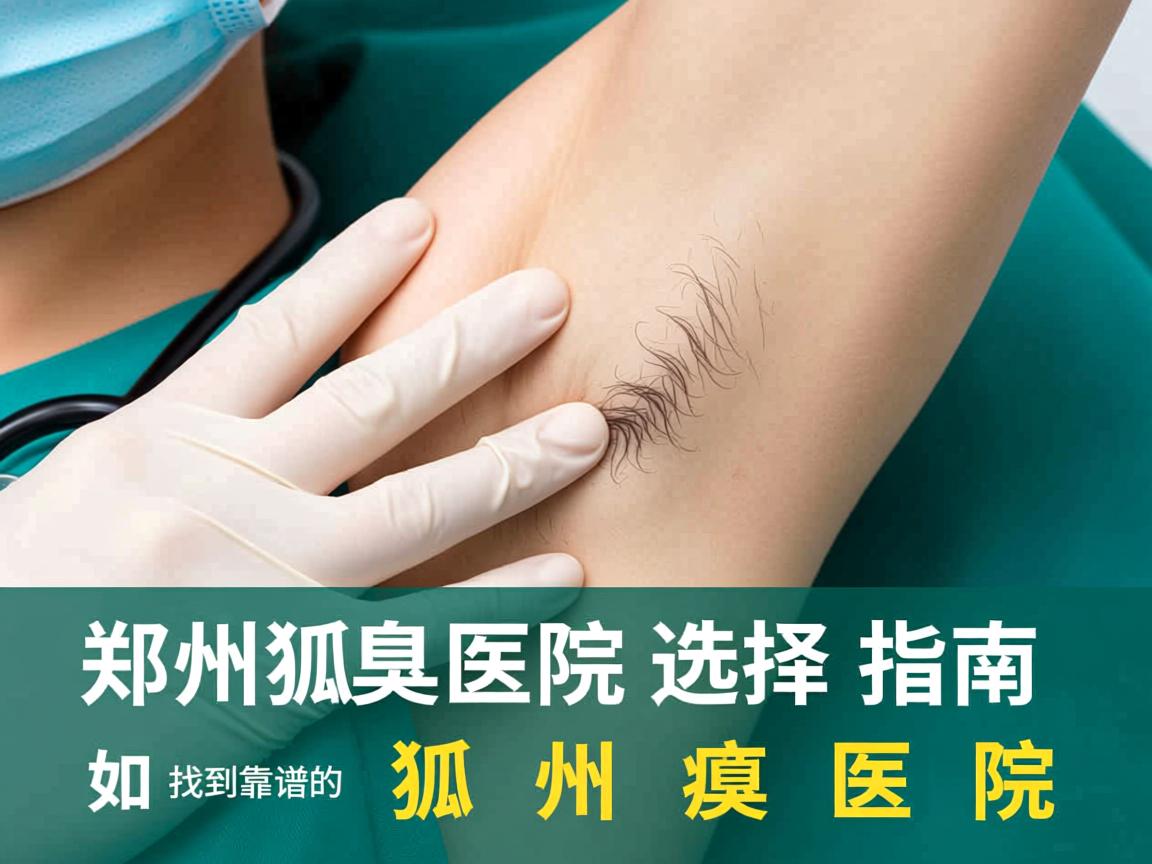 郑州狐臭医院选择指南，如何找到靠谱的郑州狐臭医院
