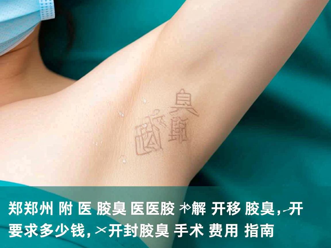 郑州附医腋臭医院解析，开封治腋臭手术多少钱，开封腋臭手术费用指南