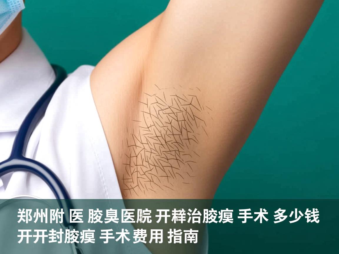 郑州附医腋臭医院解析，开封治腋臭手术多少钱，开封腋臭手术费用指南