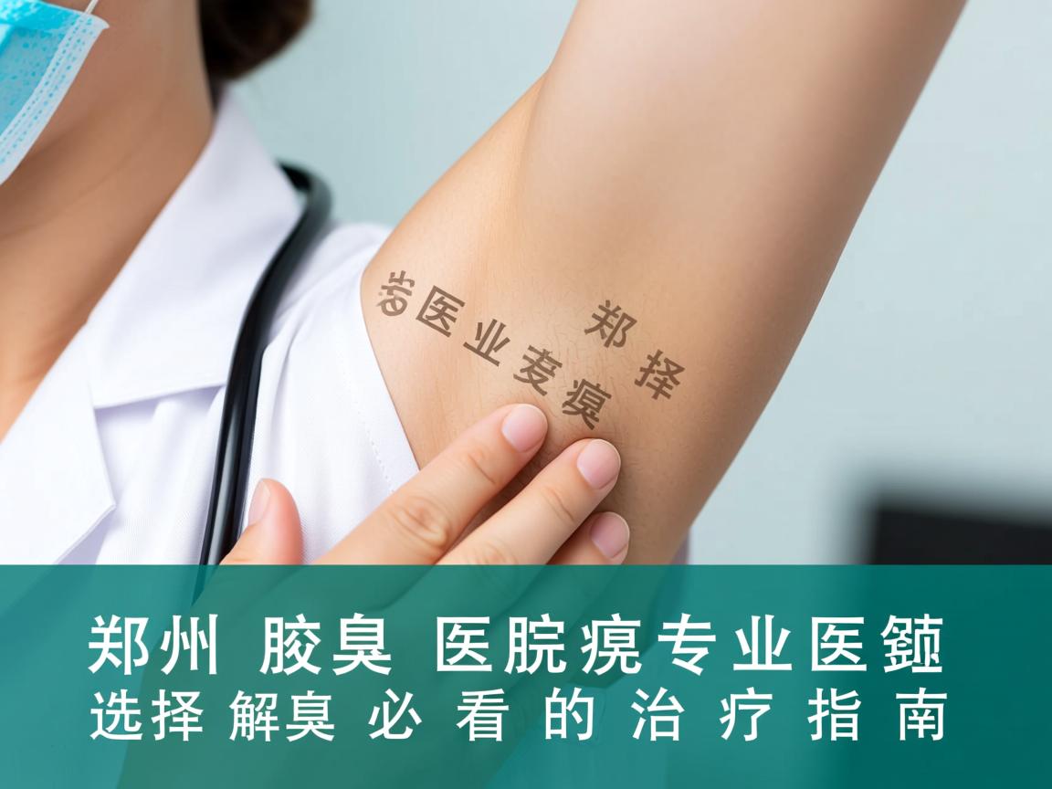 郑州腋臭医院专业解读，选择郑州腋臭医院必看的治疗指南