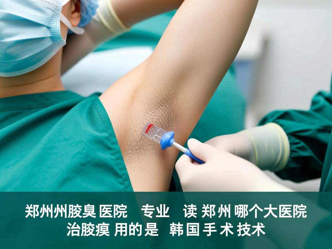 郑州腋臭医院专业解读，郑州哪个大医院治腋臭用的是韩国手术技术
