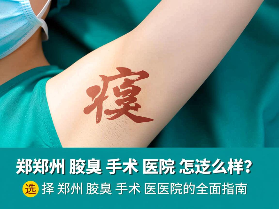 郑州腋臭手术医院怎么样？选择郑州腋臭手术医院的全面指南