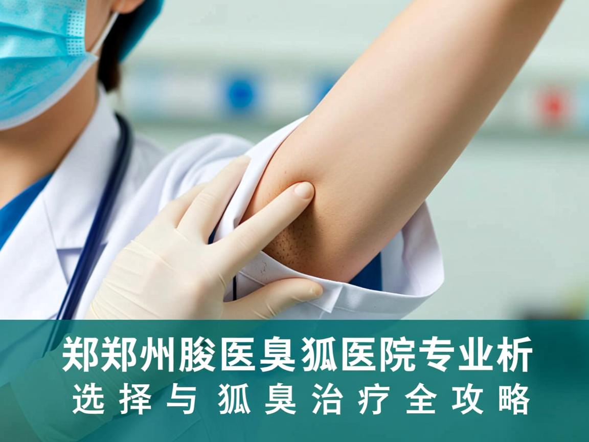 郑州附医腋臭医院专业解析，郑州治疗狐臭的医院选择与狐臭治疗全攻略