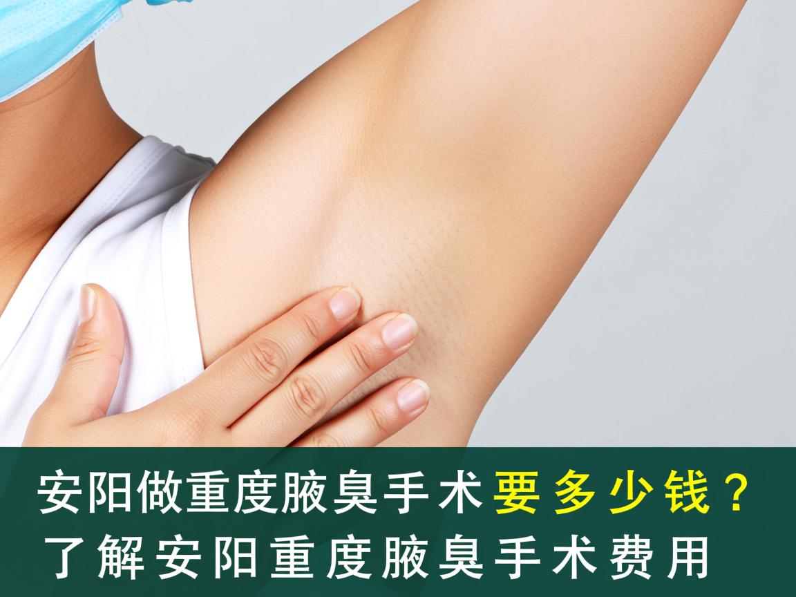 在安阳做重度腋臭手术要多少钱？了解安阳重度腋臭手术费用
