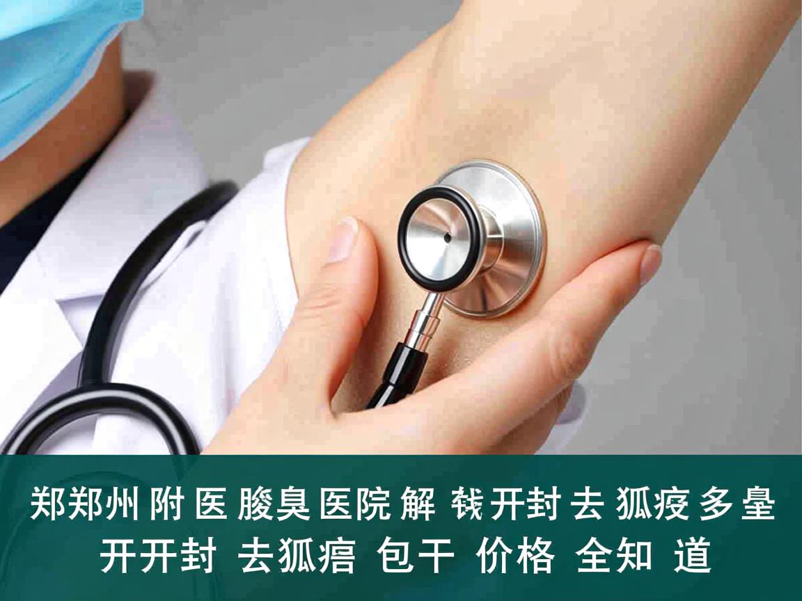 郑州附医腋臭医院解析，开封去狐臭多少钱包干，开封去狐臭包干价格全知道