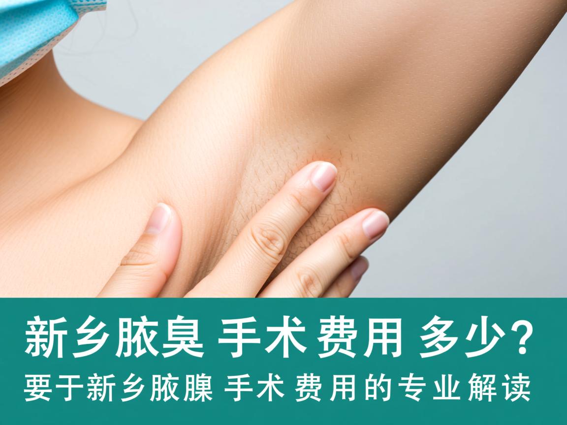 新乡腋臭手术费用多少？关于新乡腋臭手术费用的专业解读
