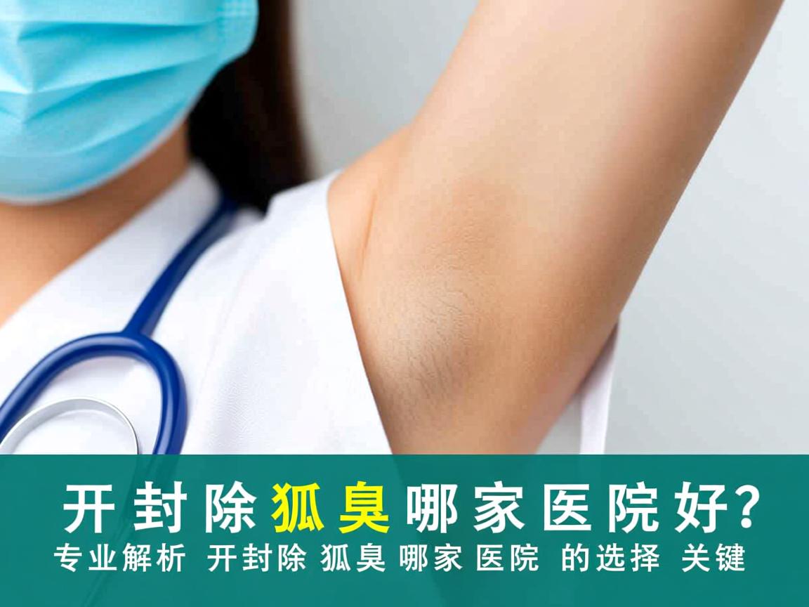 开封除狐臭哪家医院好？专业解析开封除狐臭哪家医院的选择关键