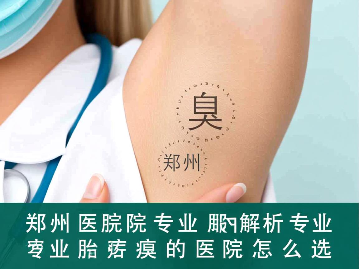 郑州腋臭医院专业解析，郑州专业治腋臭的医院怎么选