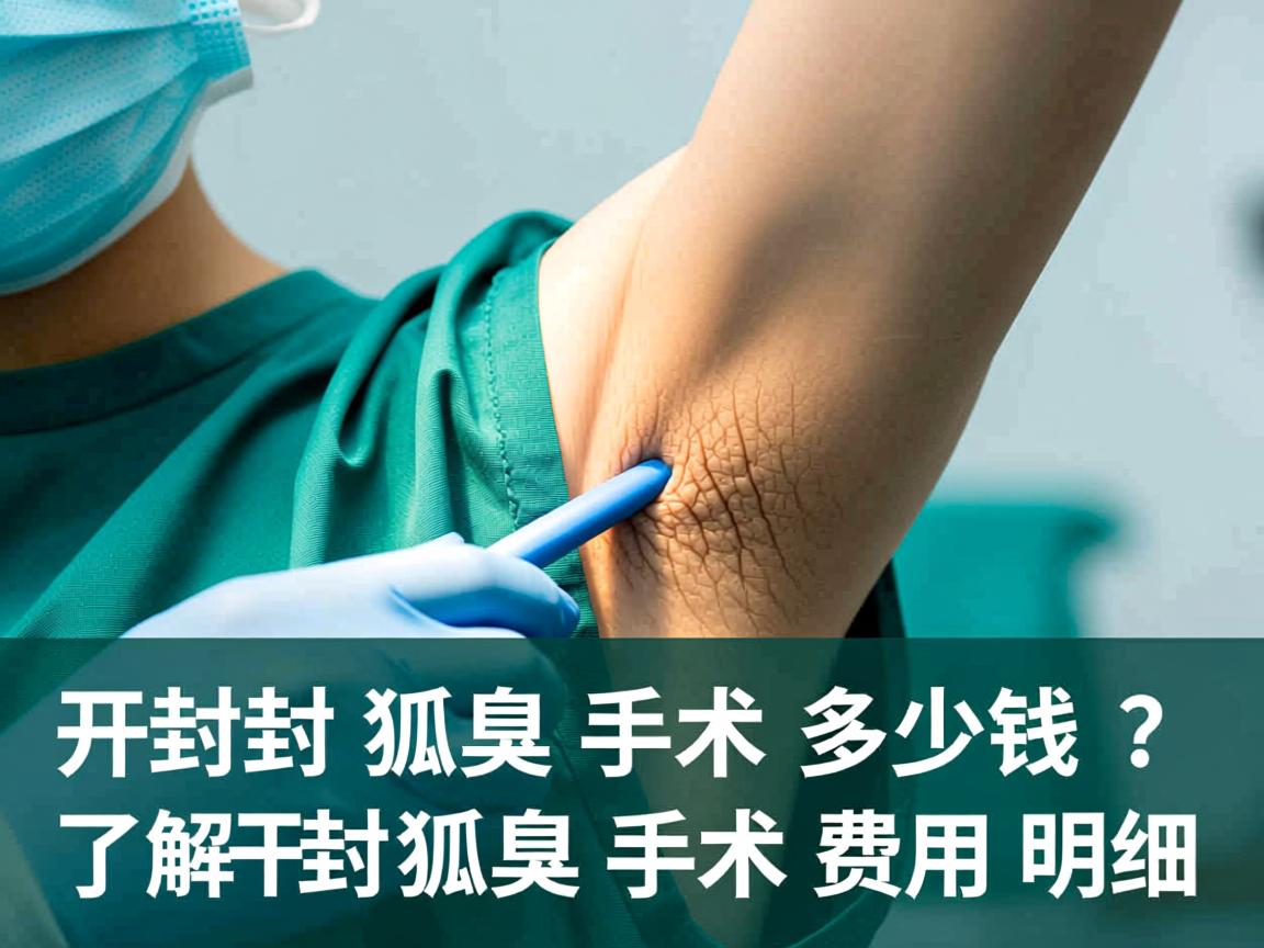 开封狐臭手术多少钱？了解开封狐臭手术费用明细