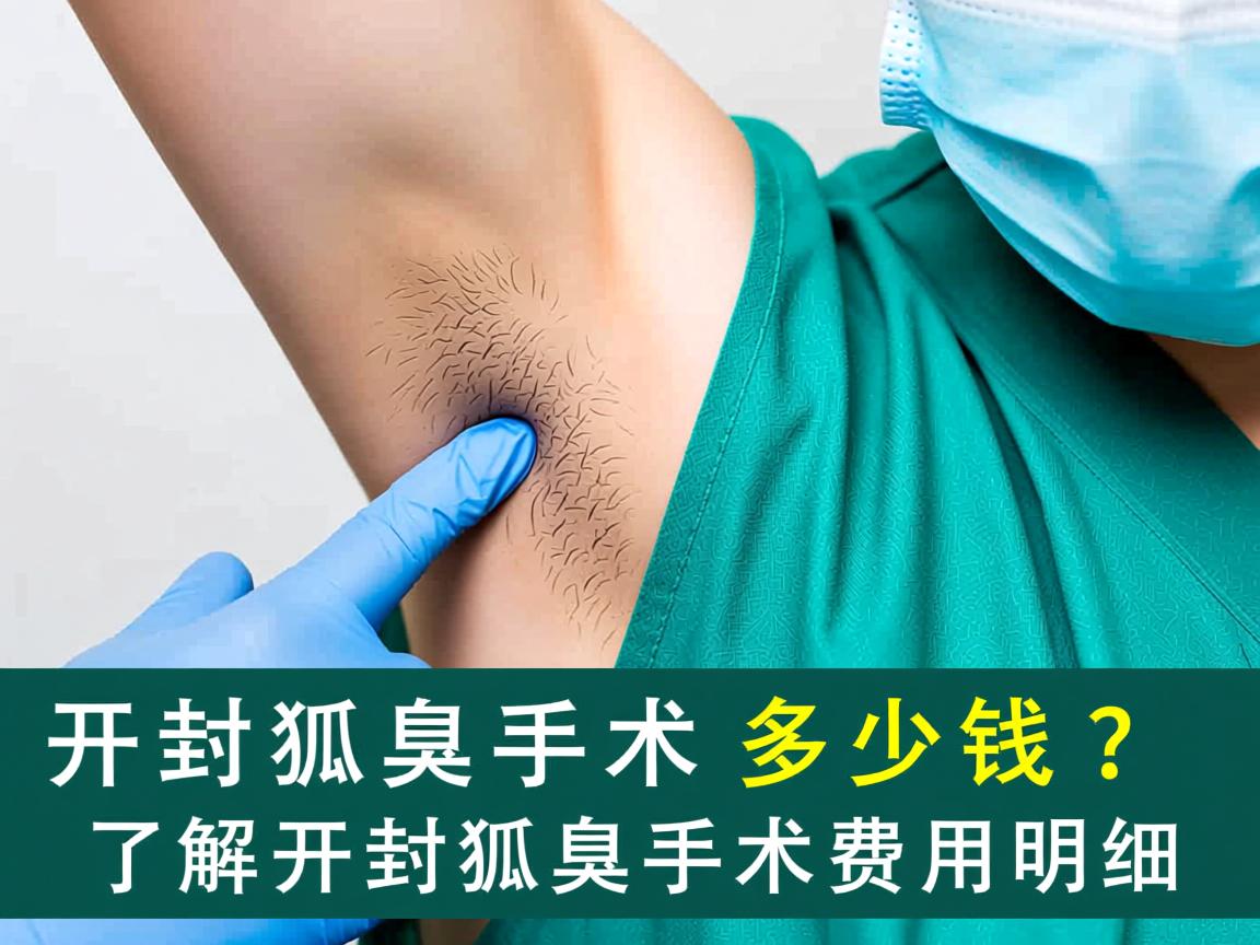 开封狐臭手术多少钱？了解开封狐臭手术费用明细