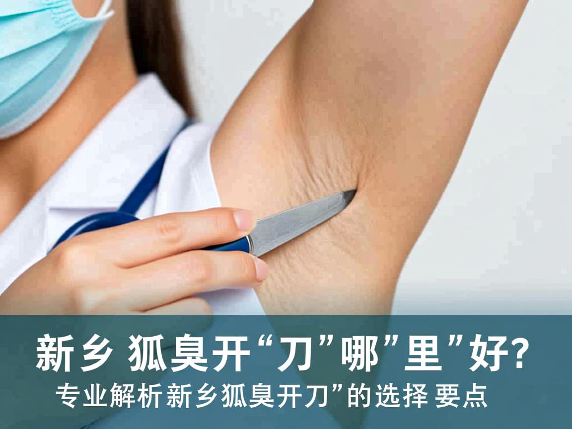新乡狐臭开刀哪里好？专业解析新乡狐臭开刀的选择要点