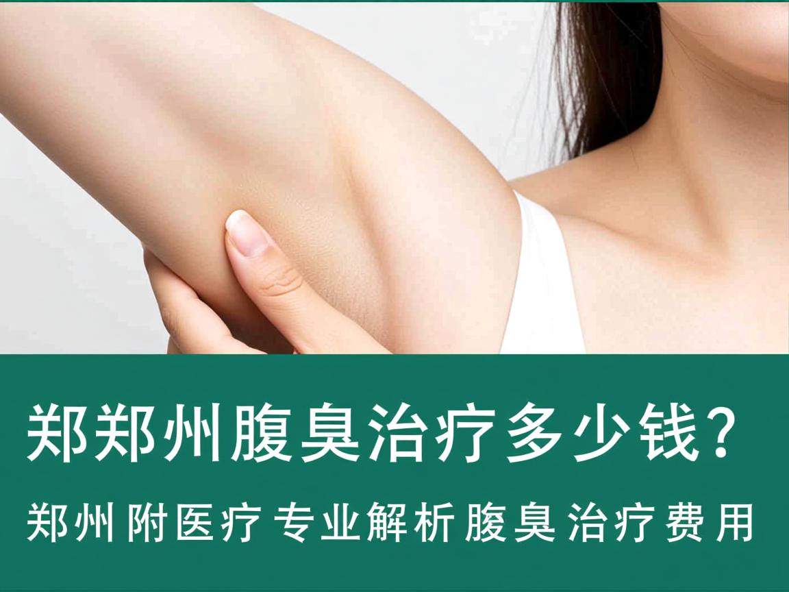 郑州腋臭治疗多少钱？郑州附医专业解析腋臭治疗费用