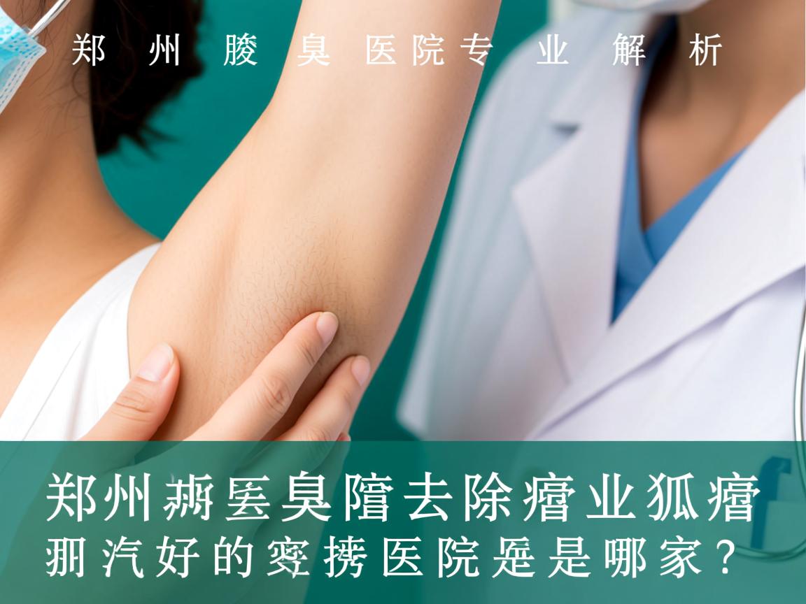 郑州腋臭医院专业解析，郑州去除狐臭好的医院是哪家？