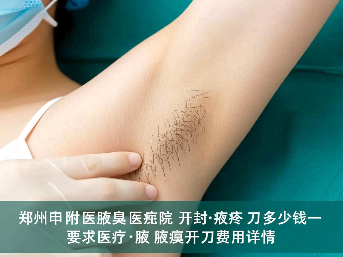 郑州附医腋臭医院解析，开封腋臭开刀多少钱，腋臭开刀费用详情