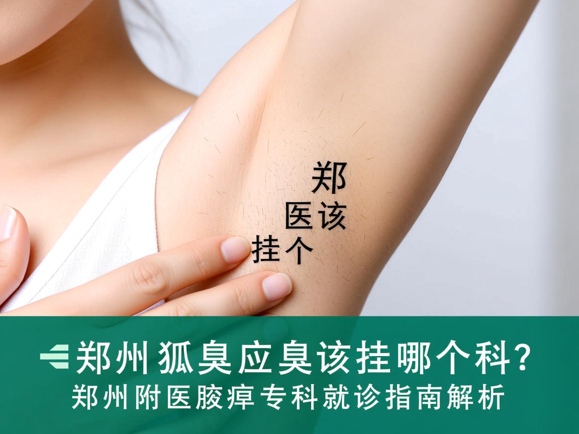 郑州狐臭应该挂哪个科？郑州附医腋臭专科就诊指南解析