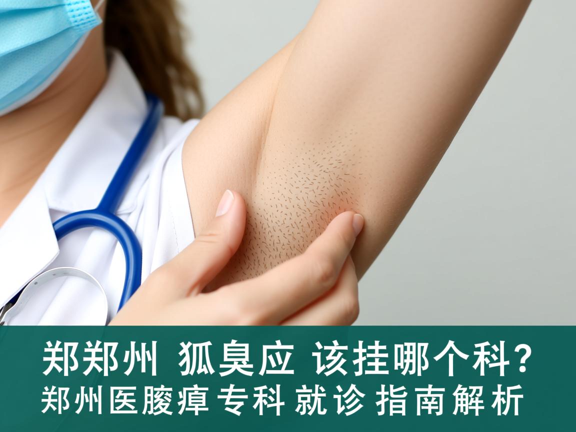 郑州狐臭应该挂哪个科？郑州附医腋臭专科就诊指南解析