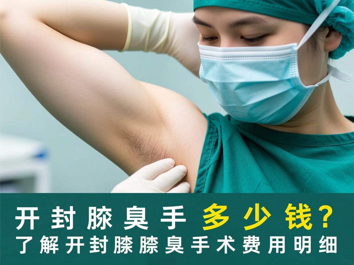 开封腋臭手术多少钱？了解开封腋臭手术费用明细