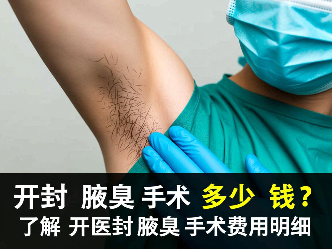 开封腋臭手术多少钱？了解开封腋臭手术费用明细