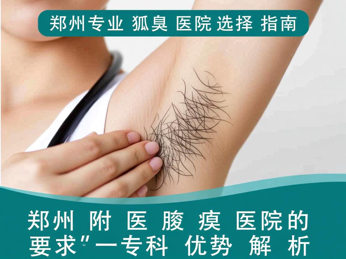 郑州专业狐臭医院选择指南，郑州附医腋臭医院的专科优势解析