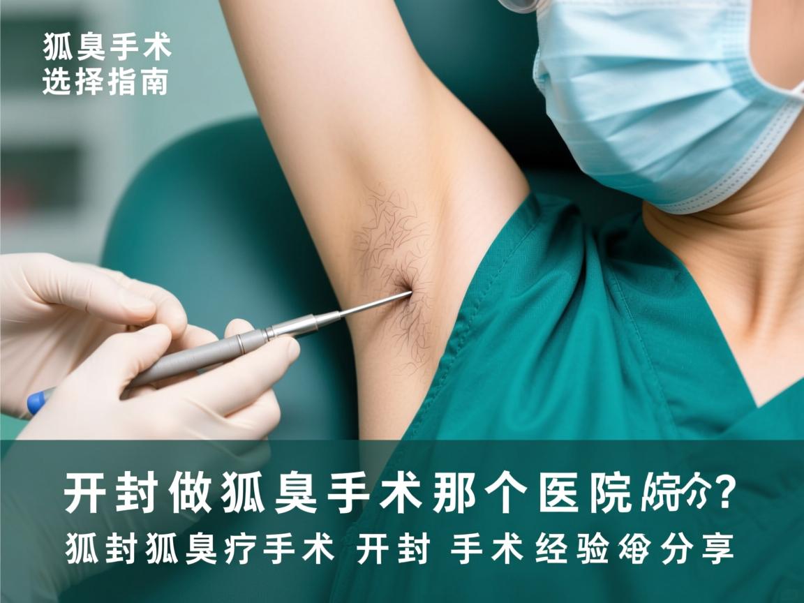 狐臭手术选择指南，开封做狐臭手术那个医院好？开封狐臭手术经验分享