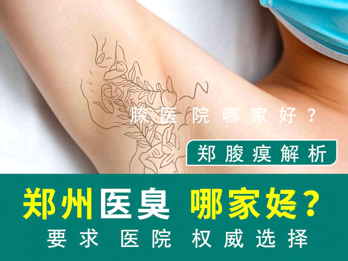 郑州腋臭医院哪家好？深度解析郑州腋臭医院的权威选择