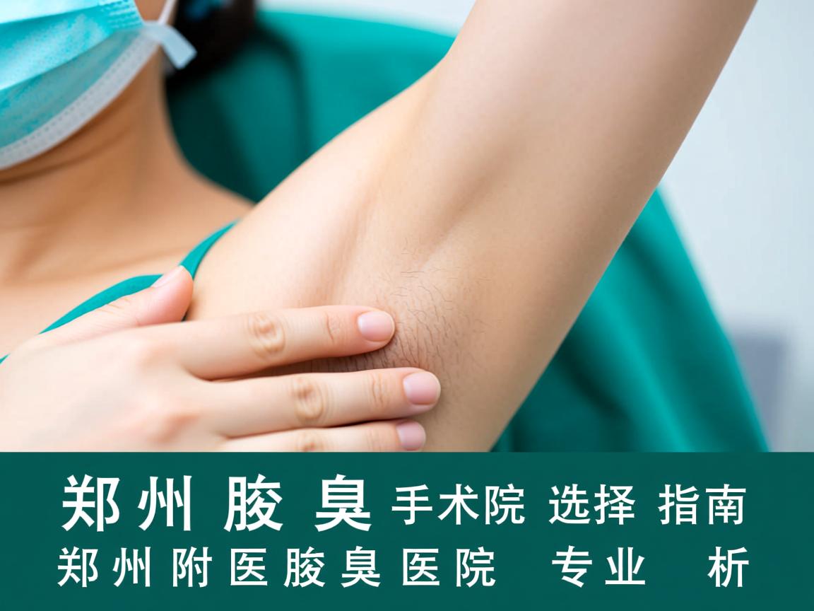 郑州腋臭手术医院选择指南，郑州附医腋臭医院的专业解析