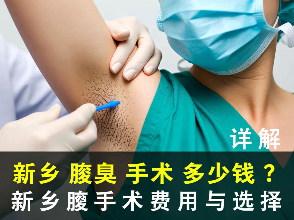 新乡腋臭手术多少钱？详解新乡腋臭手术费用与选择