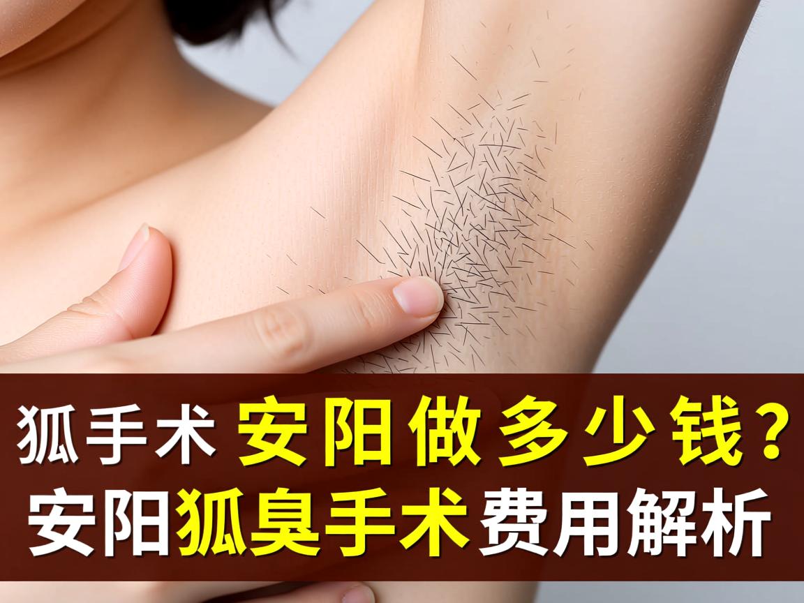 狐臭手术安阳做多少钱？安阳狐臭手术费用解析