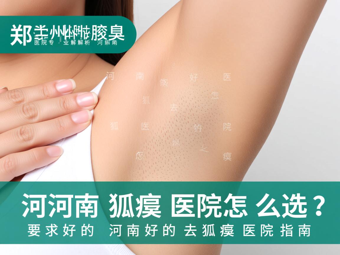 郑州附医腋臭医院专业解析，河南好的去狐臭医院怎么选？河南好的去狐臭医院指南